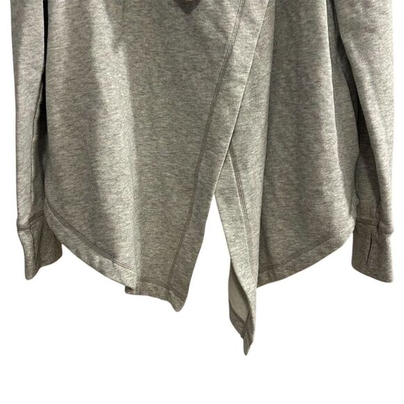 Zella Women's Shooting Star Drape Gray Cardigan Sweater Size S Open Front - Picture 3 of 16
